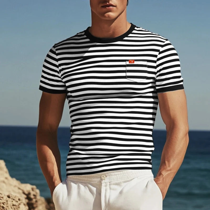 Fabio | T-shirt elegante estiva da uomo