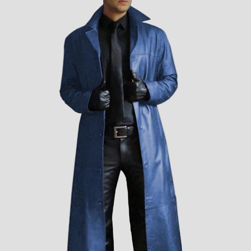 Iacopo | Trench in pelle stile vintage