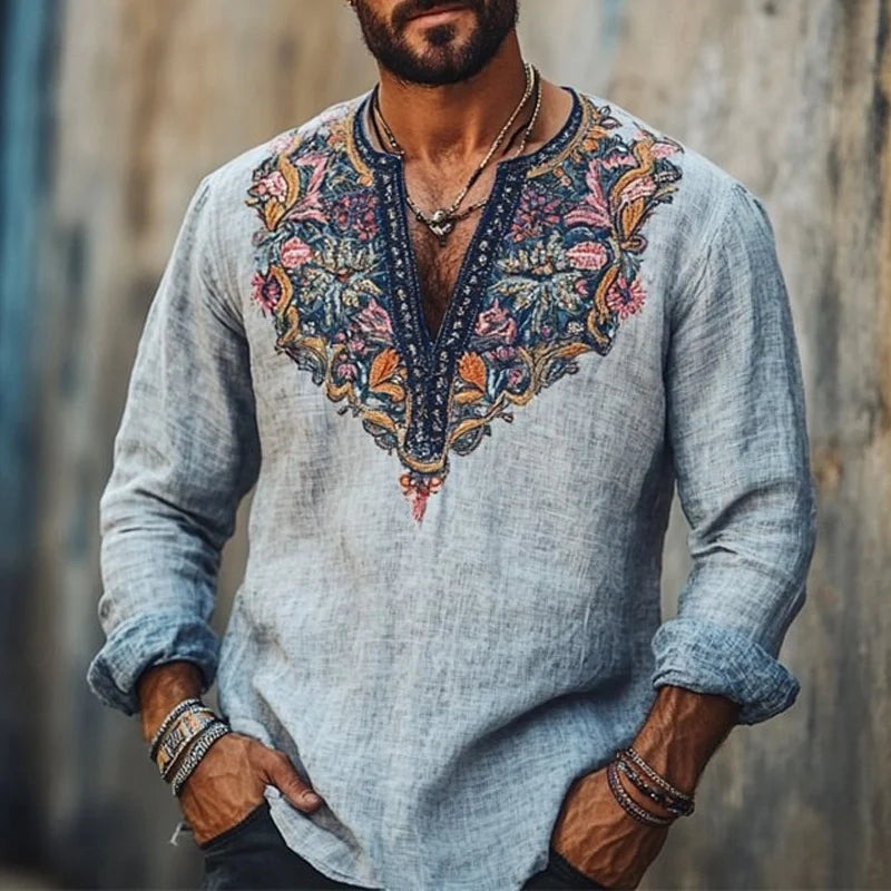 Sebastiano | Camicia estiva boho da uomo