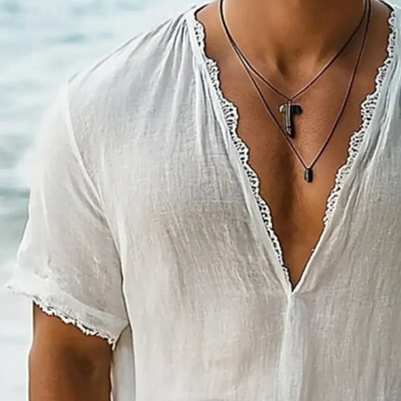 Luciano | Camicia estiva boho da uomo