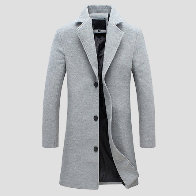 Edoardo | Cappotto Monopetto da Uomo con Revers Classico