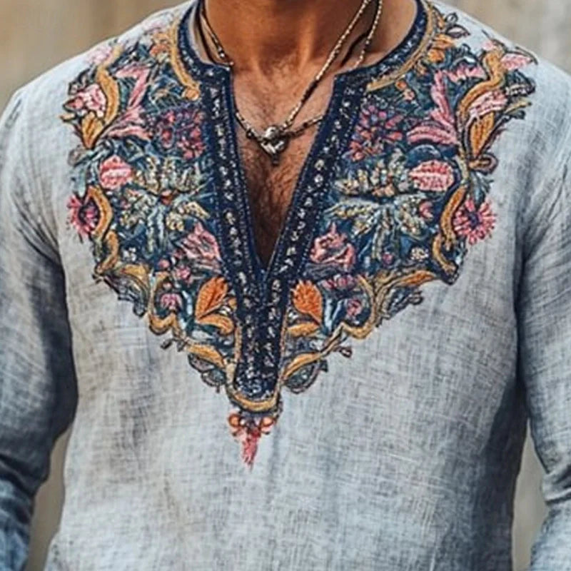 Sebastiano | Camicia estiva boho da uomo