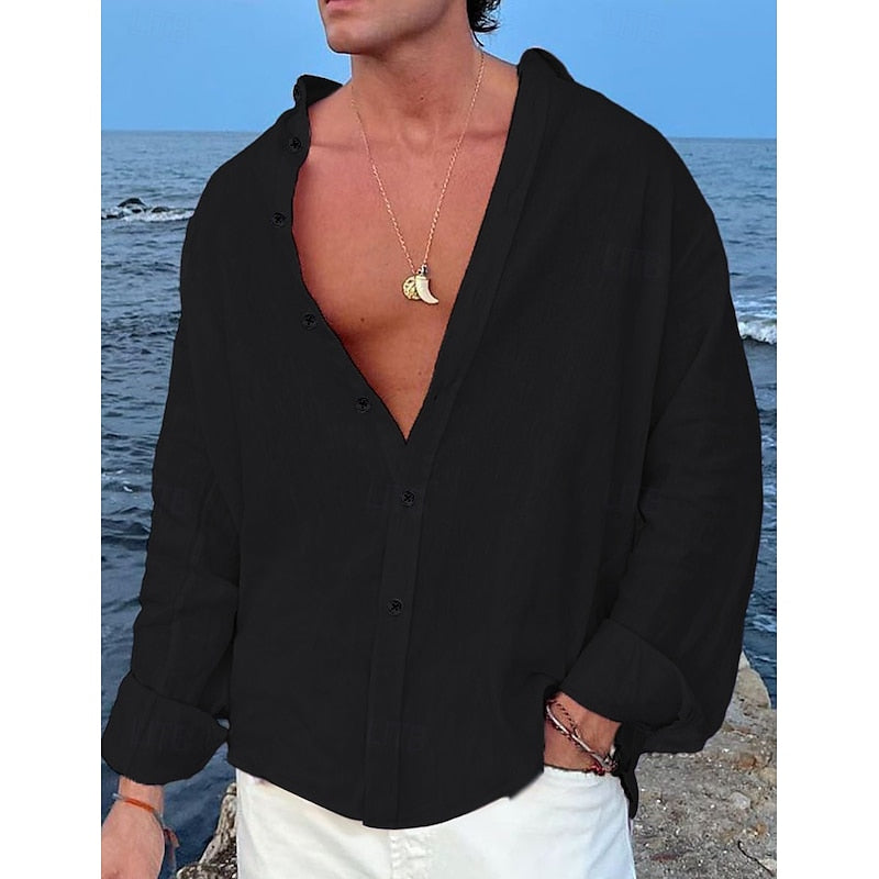 Lorenzo - Camicia in Lino da Uomo